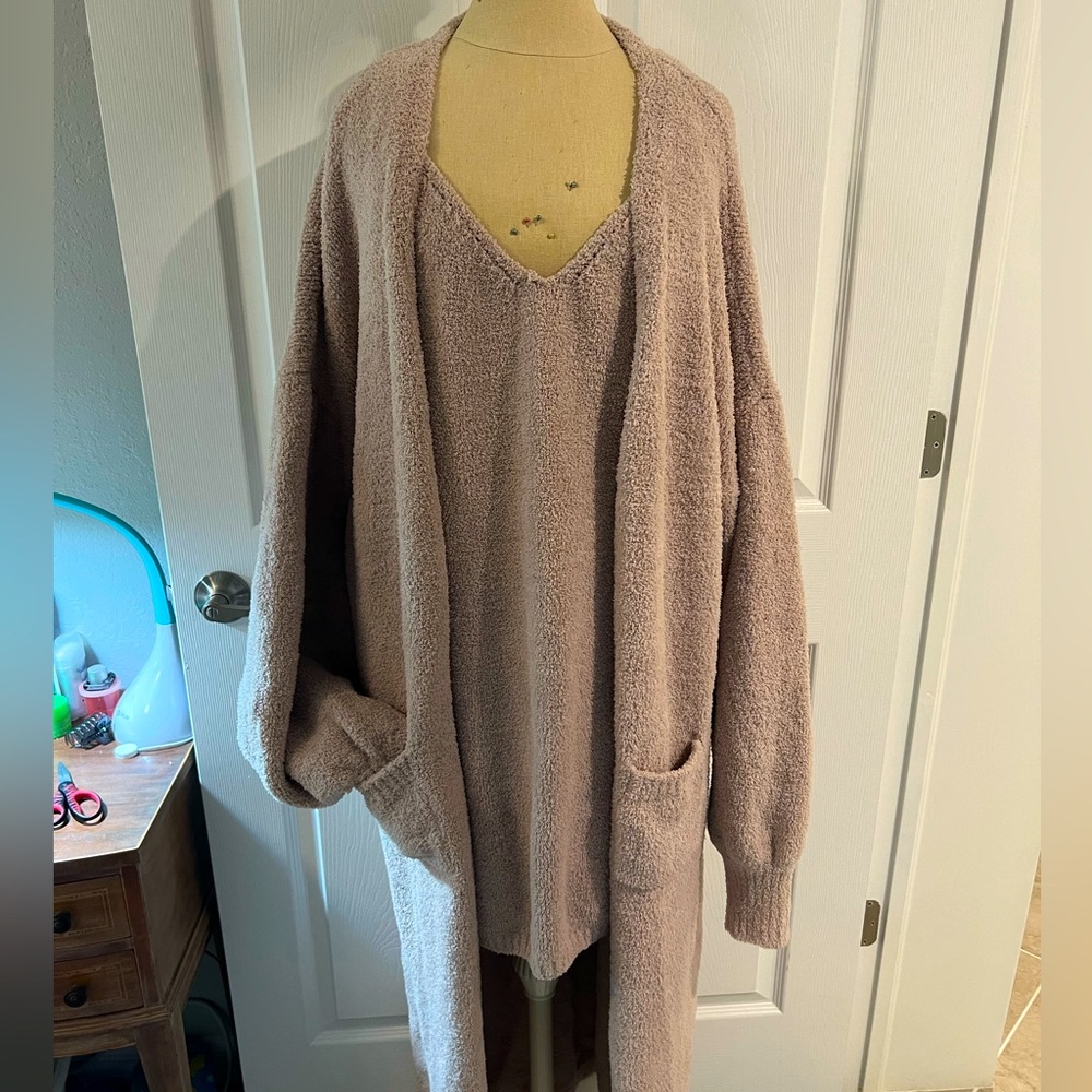 Fashion Nova mini dress and duster set